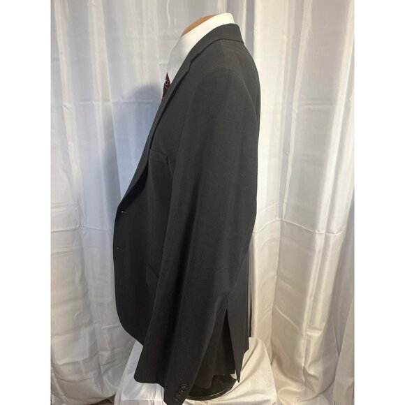 Calvin Klein Blazer Mens 44R  Charcoal Gray Wool-Blend Suit Coat Sports - Picture 7 of 9